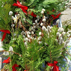 Palmbuschenbinden & Osterkerzen